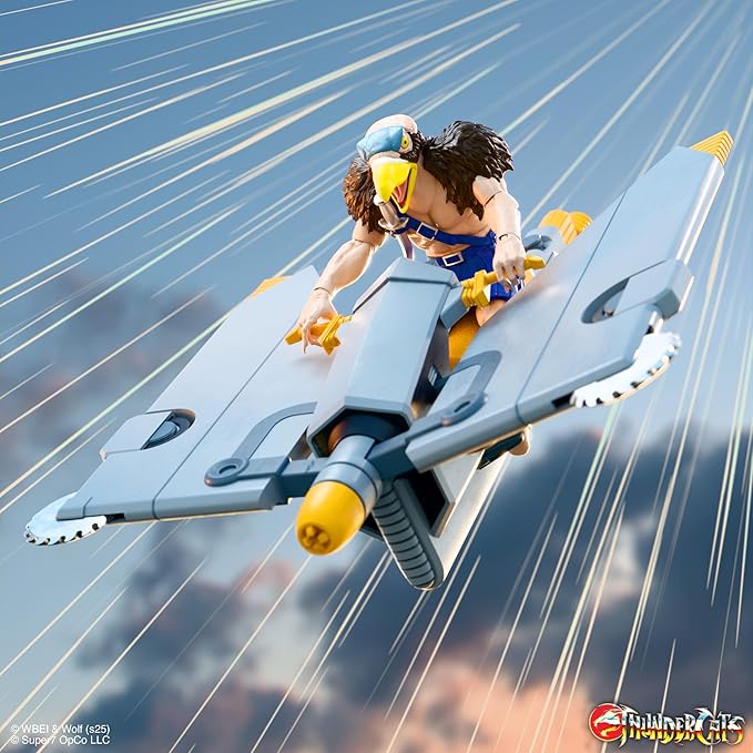 Super7 ULTIMATES! Thundercats Skycutter (Small Vehicle) - 7" Thundercats Action Figure with Accessories - Classic Cartoon Collectibles and Retro Toys