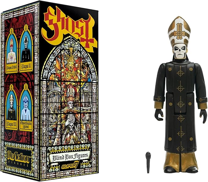 Super7 Ghost Blind Box Flat - (12 Pack) 3.75" Ghost Action Figures Heavy Metal Collectibles and Retro Toys