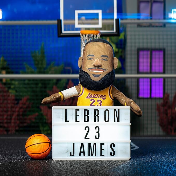 Bleacher Creatures Los Angeles Lakers Lebron James 10" NBA Plush Figure - A Legend for Play or Display