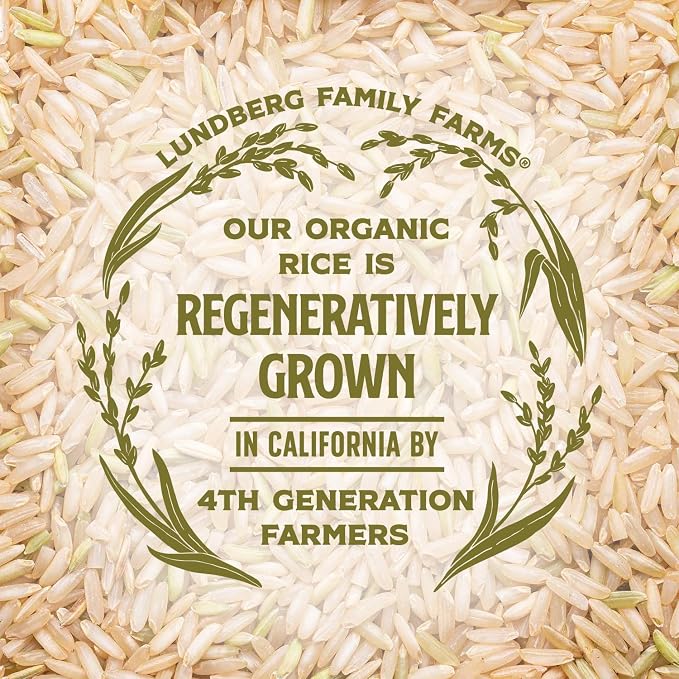 Lundberg Organic Basmati, Long-Grain Brown Rice – Non-Sticky, Fluffy & Aromatic, 32 Oz