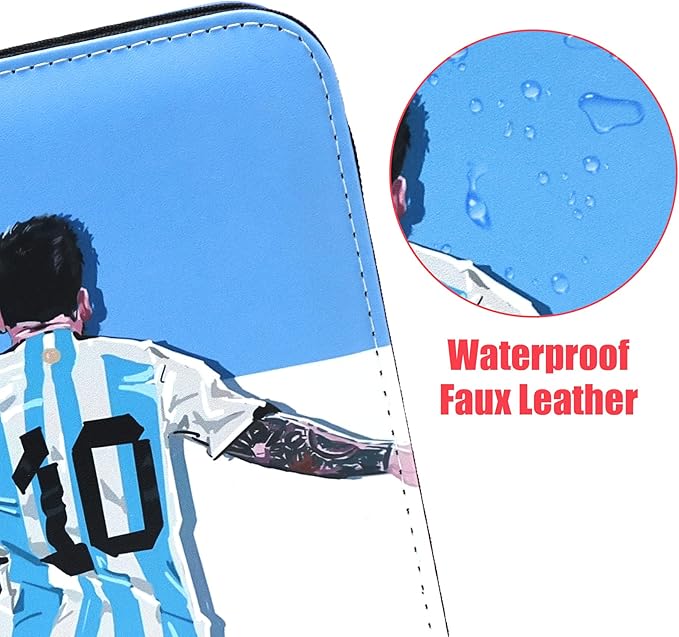 400 Pockets Soccer Card Binder for Soccer Cards 2025 2026,Portable Waterproof Storage Bag with Removable Sleeves for Topps Sports Cards Collectors