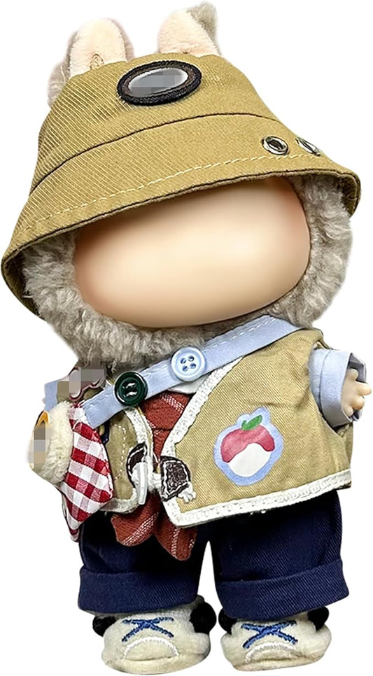 Clothes Fit for 17CM Doll, Fashion Doll Clothes Outfit Set Cute Theme Designer Toys Dress Accessories for Collector Fans Display (Exploration)