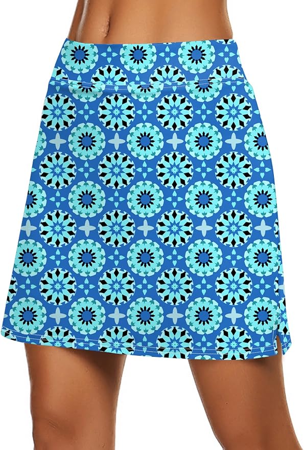 Ekouaer Women's Active Performance Skort Lightweight Skirt for Golf Tennis | Built-in Shorts, A Line, High Waisted, Tummy Control, Pickleball, Running, Workout, Sports, Skorts for Woman