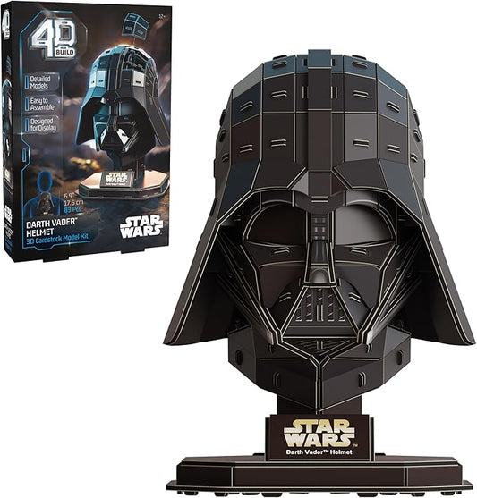 4D Build Star Wars Darth Vader Cardstock 3D Model Kit, Star Wars Gifts, Toys Desk Décor for Fans & Collectors, Adults & Teens 12+