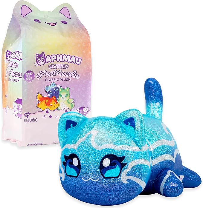 Aphmau MeeMeows 11” Classic Mystery Plush, Elemental, YouTube Minecraft Gaming Channel, Plush Mystery Box, Blind Box, 1 of 8 Possible Elemental MeeMeows, Official Merch