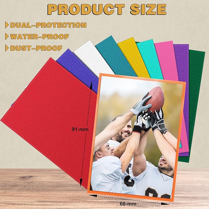1000 Count Card Sleeves Toploaders for Trading Cards, 10 Colors Soft Baseball Card Sleeve for Standard Cards, Fit for MTG, Football Card, Sports Cards,Game Cards