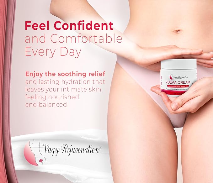 Vagy Rejuvenation Vulva Cream – Hydrating Vulva Moisture Cream for Women – Soothes Vaginal Itch, Alleviates Vaginal Dryness – Natural Vagina Moisturizer with Sea Buckthorn & Hyaluronic Acid