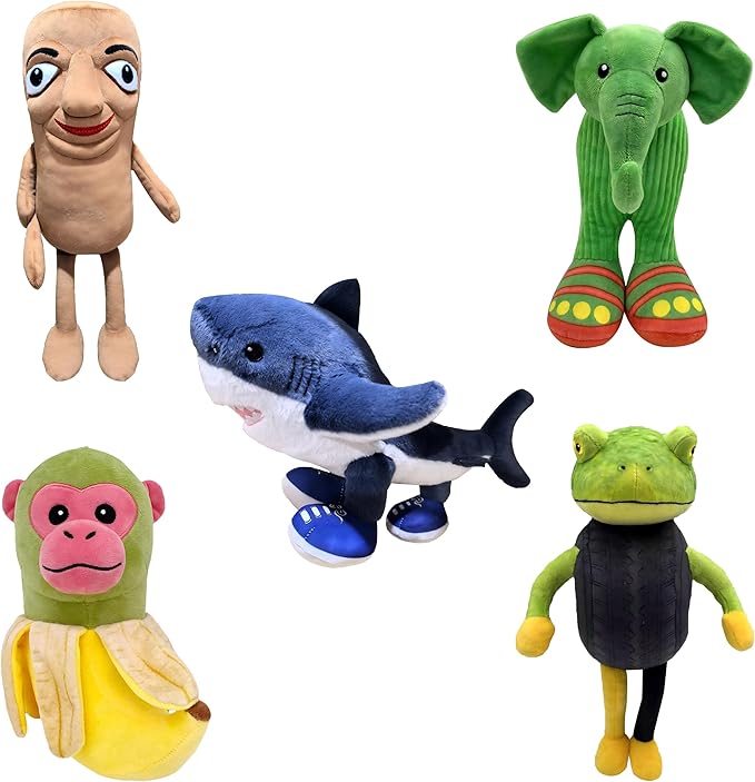 Zenitsu Italian Brainrot Plush Expressive Doll Funny & Unique Gift for Boys and Girls, Creative Home Décor Plush Toy for Christmas, Birthday (5pcs-2)