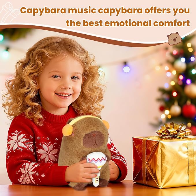 Cute Capybara Plush, 8 Inch Capybara Stuffed Animal Kawaii Doll Pillow Gifts for Boys Girls