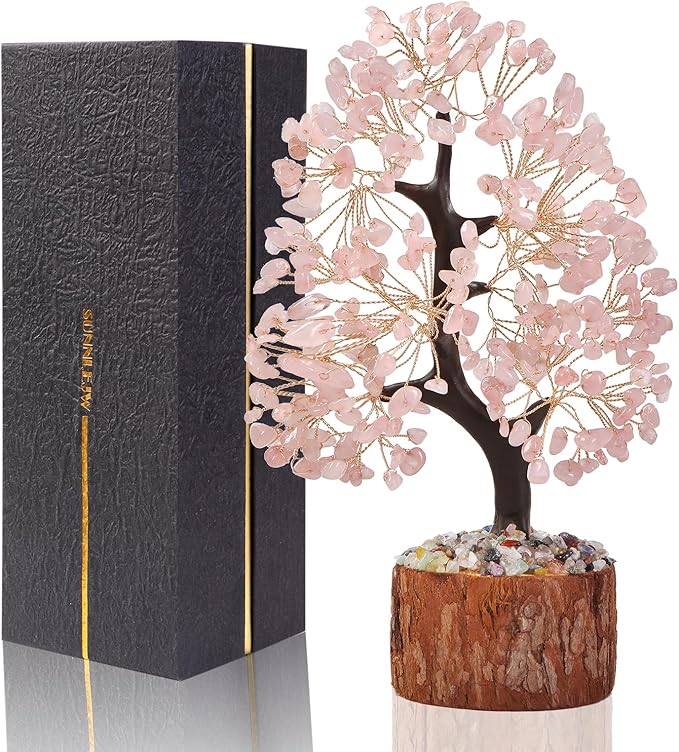 Chakra Crystal Tree of Life,Birthday Gifts for Women,Fengshui Money Tree,Crystal Bonsai,Spiritual Meditation Gifts for Positive Energy Decoration