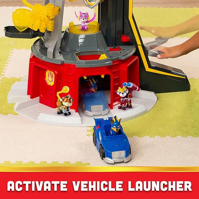 Paw Patrol, Mighty Lookout Tower with 4 Exclusive Bonus Action Figures, Toy Car, Lights and Sounds (Amazon Exclusive), Kids Toys for Ages 3 and up