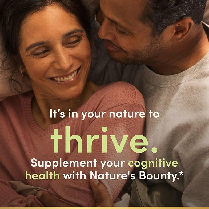Nature's Bounty Active Mind Dietary Supplement, Supports Focus and Attention, 1000 mg Cognizin with L-Theanine and Caffeine Pills, 60 Caplets
