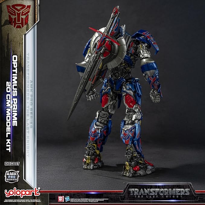 YOLOPARK Transformers: The Last Knight Optimus Prime with Upgraded Weaponry,Highly Articulated 7.87 Inch Transformers Action Figure for Ages 15 and Up,No Converting