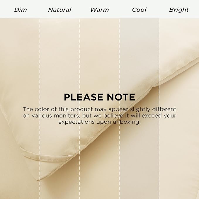 Bedsure Comforter Duvet Insert - Quilted Comforters Cal King Size, All Season Duvet, GentleSoft Down Alternative Bedding, with 8 Tabs, Gifts for Women/Men, Cream,Cal King 102 x 96 Inches