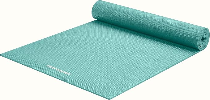 Retrospec Pismo Yoga Mat w/Nylon Strap for Men & Women - Non Slip Exercise Mat for Yoga, Pilates, Stretching, Floor & Fitness Workouts, .5mm Thick, Easy to Clean