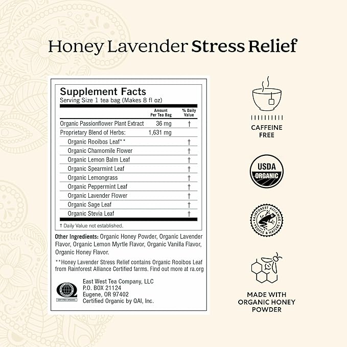 Yogi Tea Stress Relief & Relaxation Variety Sampler - 16 Bags per Pack (5 Packs) - Organic Relaxing Tea Sampler Set - Calming, Comforting Chamomile, Relaxed Mind & More