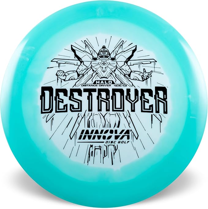 Innova Halo Star Destroyer Disc Golf Driver – Disc Golf Distance Driver, Fast and Stable Power Driver (Colors Will Vary)