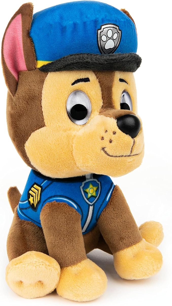 Paw Patrol Official GUND Soft Dog Themed Cuddly Plush Toy Chase 6-Inch Soft Play Toy for Boys and Girls Aged 12 Months and Above