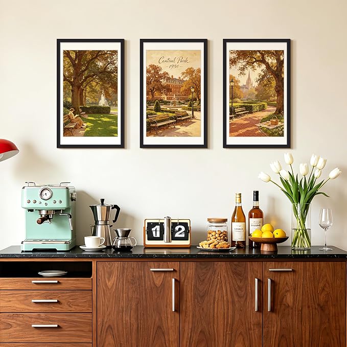 upsimples 12x20 Frame, Display Pictures 11x17 with Mat or 12 x 20 Without, Wall Hanging Photo Frames, Black, 1 Pack