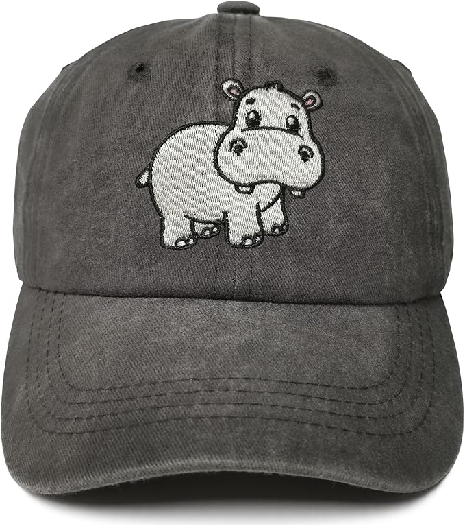 Embroidered Animal Baseball Hats for Boy and Girl
