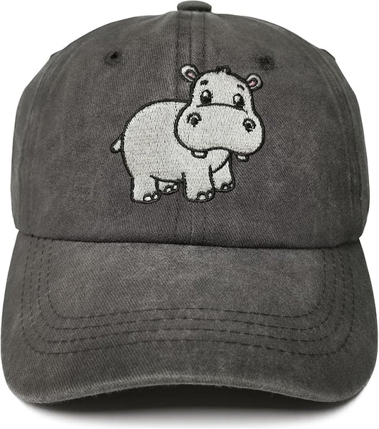 Embroidered Animal Baseball Hats for Boy and Girl