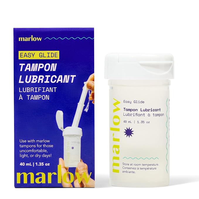 Marlow | Tampon Lubricant | Makes Tampon Insertion Easy | pH Balanced