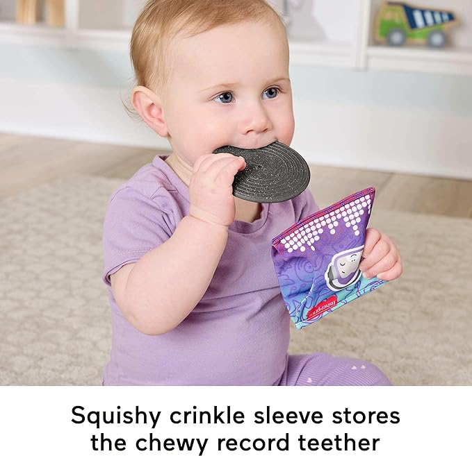 Fisher-Price Baby Toys Mini Me Moments DJ Set, 6-Piece Newborn Sensory Activities for Developmental Play Infants Ages 3+ Months