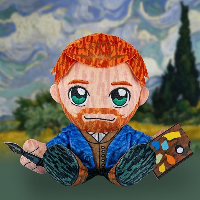 Bleacher Creatures Vincent Van Gogh 8" Kuricha Plush - Soft Chibi Inspired Toy