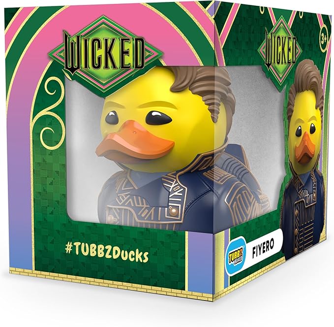 TUBBZ Boxed Edition: Wicked for Good - Prince Fiyero Cosplaying Rubber Duck Vinyl Figure – Official Collectible for Fans of Wicked