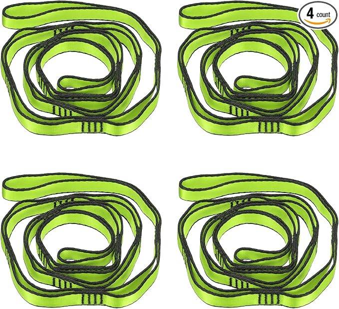 PATIKIL Daisy Chain Straps, Strong Climbing Strap Adjustable Nylon Chain Sling with Loops for Aerial Yoga Hammock Swing