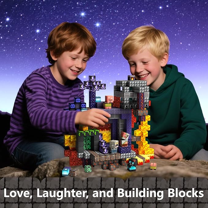idoot 100PCS Magnetic Blocks - STEM Magnet Building Toys for Kids 3+, Birthday Gifts for Boys & Girls (0.8inch)