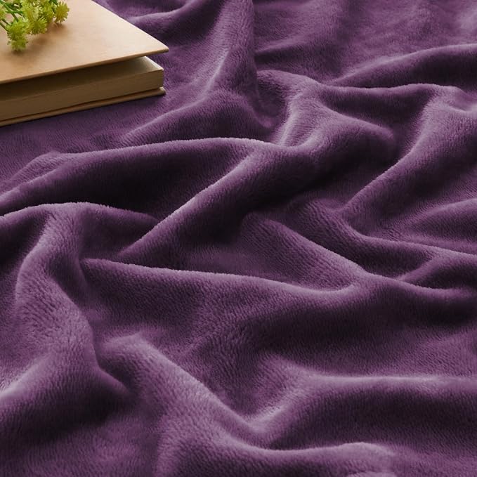 BEDELITE Fleece Blanket Soft Plush Full Bed Blanket Purple 84"x90" | Ultra Soft Fleece, Plush Microfiber, Lightweight Warmth, All Season Comfort, Fade Resistant, Machine Washable, Couch Sofa Bed