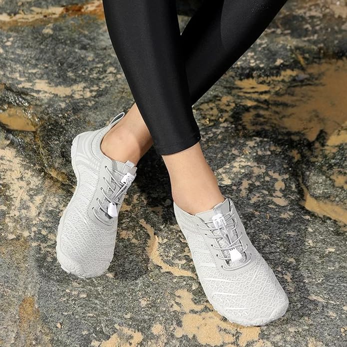 Barefoot Shoes for Women & Men, Grounded Walking Hiking Barefoot Shoes, Wide Toe Box Non-Slip Water Athletic Footwear, Comfortable Vitality Barefoot Footwear, Trail Running Sneakers Unisex
