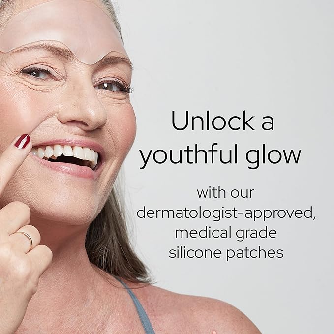 SiO Beauty BrowLift - Wrinkle-Smoothing, Medical-Grade Silicone Patches for Fine Lines on Forehead - Reusable Up to 10x - Cruelty-Free & Environmentally-Friendly Hydrating Beauty Patches - 1 Patch