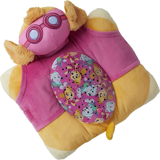 Pillow Pets Paw Patrol Skye Sleeptime Lite, 11" Nickelodeon Stuffed Animal Nightlight