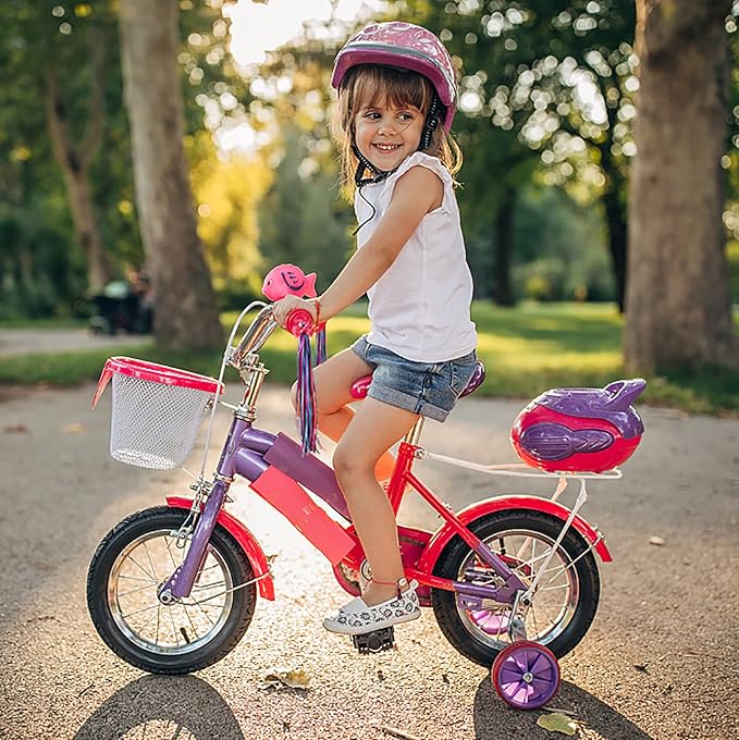 U-LIAN Kids Bicycle Tassel Ribbon,Children Scooter Handlebar Streamers Bicycle Grips Ribbon Baby Carrier Accessories Easy Attach to Bike's Handlebars…