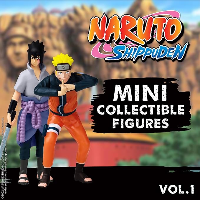 Naruto Shippuden Collectible Mini Figures 8-Pack Deluxe Box – Multiple Assortments with Naruto, Sasuke, Kakashi, Itachi & More Characters (Assortment C)