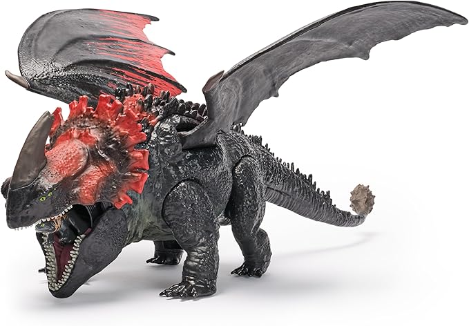 Dreamworks Dragons, How to Train Your Dragon, Berk Universe: Red Death Devouring Fury, 11 Inch Toothless Dragon Toy, 4+ Years
