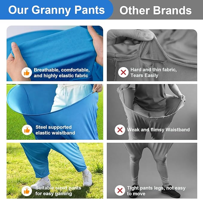 Granny Pants Yard Game, Outdoor Game with Bouncy Ball and Air Pump, Team Relay Family Reunion Party Field Game