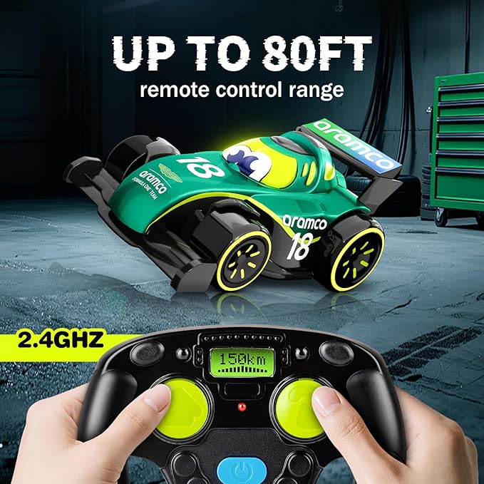 Aston Martin Aramco F1 Remote Control Race Car Toys for Ages 2-4 Formula 1 Collectible for Toddlers Fans Boys and Girls Gift Idea for Birthdays