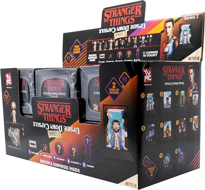 YuMe Official Stranger Things Upside Down Mystery Capsules Series Two Action Figures Toys 12 Pack