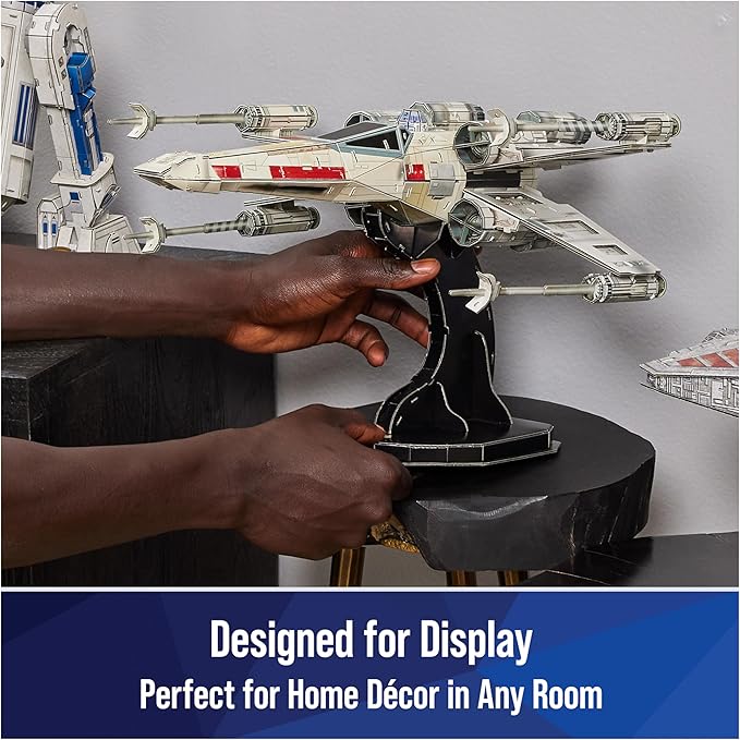 4D Build, Star Wars T-65 X-Wing Starfighter 3D Model Kit, Star Wars Collectible, Adult Puzzle, for Ages 12 & Up