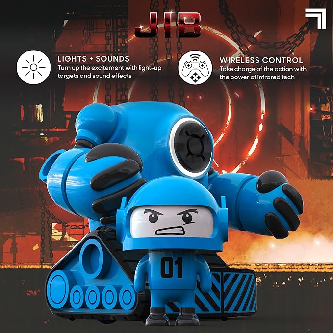 Sharper Image Mecha Rivals Remote Control Battle Robots, Two-Player Wireless Fighting Robots Game Set with Lights & Sounds, Solo & Versus Modes, Ejector Seats, Toys for 6+ Year Old Boys & Girls