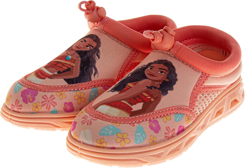 Girls Character Water Shoes Frozen Minnie Mouse Paw Patrol Moana Sesame Street & Little Mermaid Slip-On Aqua Socks Quick Dry Beach Pool Shoes Sizes: 3-4 Infant 5-10 Toddler 11-12 Little Kid