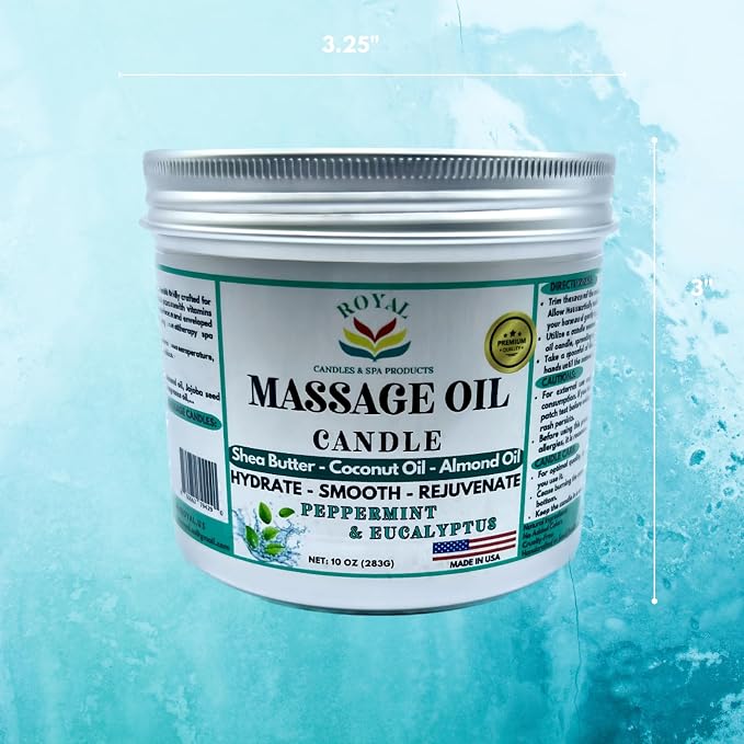 Massage Oil Candle (Peppermint & Eucalyptus)