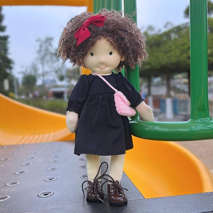 Ignacy 12" Soft Girl Rag Doll with Cute Stuffed Plush, Ideal First Doll for Babies & Toddlers