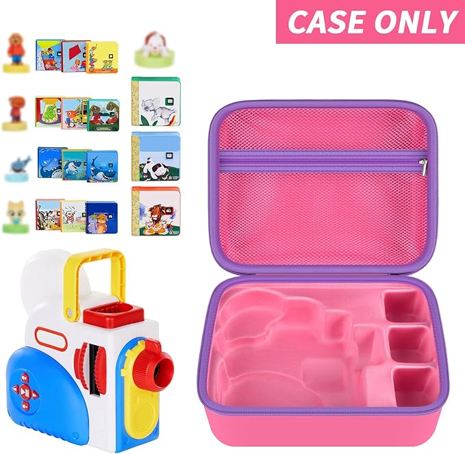 Blue & Pink, 2 Cases Compatible with Little Tikes for Story Dream Machine Books Starter Set (Box Only)
