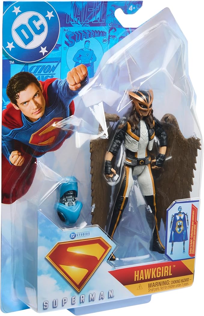 DC Comics, Superman, Hawk Girl, 6-Inch Action Figure, Authentic Superman Movie Styling, Super Heroes Kids Toys for Boys and Girls Ages 4 and Up