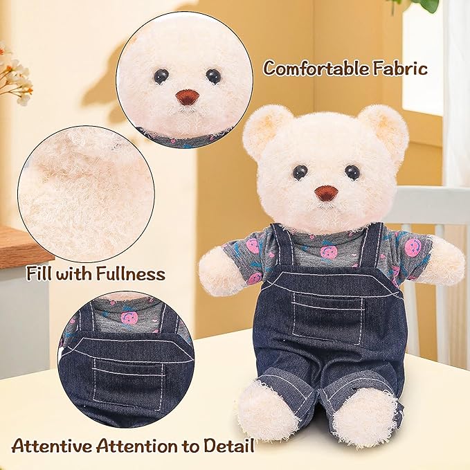 Build a Bear Clothes Outfit, Fit Most 12-16 Inch Bears Stuffed Clothes Pajamas Plushy for Stuffed