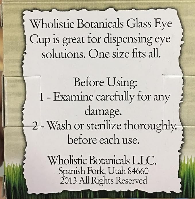 Dr. Christopher Wholistic Botanicals Glass Eye Cup